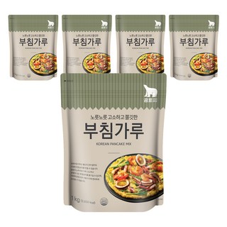 곰표 부침가루, 1kg, 5개