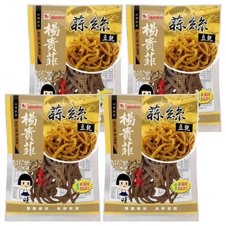 德昌 非基改豆乾 蒜絲蒜味 傳統配方滷製 台灣製造, 90g, 4包