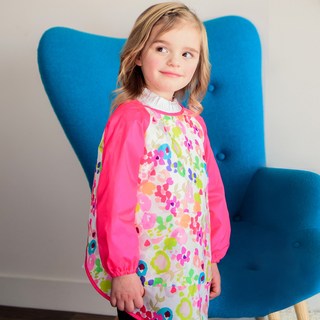 bay-b 兒童圍裙 瑪莉珍美術畫畫衣 + 防水拉鍊袋