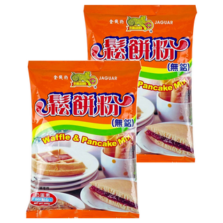 金錢豹鬆餅粉, 無鋁鬆餅粉, Waffle & Pancake Mix, 500g, 2包