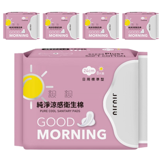 JIUJIU 親親 純淨涼感衛生棉, 日用標準型(24cm), 8片, 5包