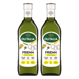 OLITALIA 奧利塔 高溫專用葵花油, 含有三倍單元不飽和脂肪, 新配方添加天然抗氧化維生素E, 發煙點高達230度, 750ml, 2瓶