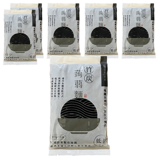 自在食刻 竹炭蒟蒻黑麵, 6包, 200g