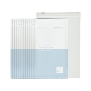 MOMUS 玻尿酸白金保濕面膜 25ml, 12片, 1袋