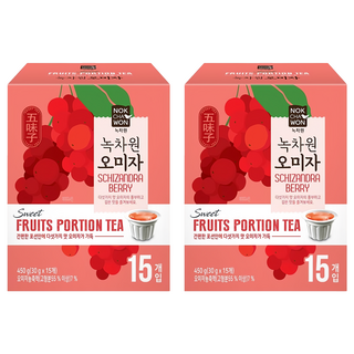 NOKCHAWON 綠茶園 蜂蜜五味子風味茶球, 15顆, 30g, 2盒