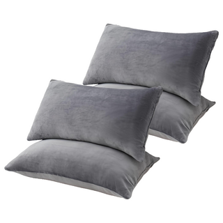 소하임 통세탁 극세사 베개, 그레이, 4개