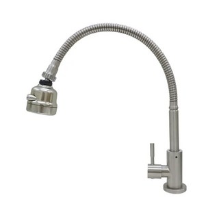 雙手萬能 304不鏽鋼三段出水檯面自由栓 萬向檯面式龍頭, 1個