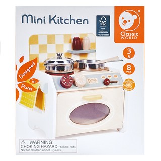 classic world 木頭玩具 50567, 迷你廚房檯, 1組