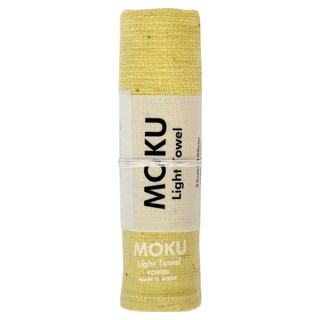 kontex MOKU超速乾輕薄吸水長毛巾，33 x 100cm，100%純棉，日本製造, 檸檬黃, 1個