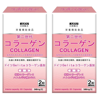 AJIOU 日本味王 第二代膠原蛋白膠囊, 540mg, 60顆, 2盒