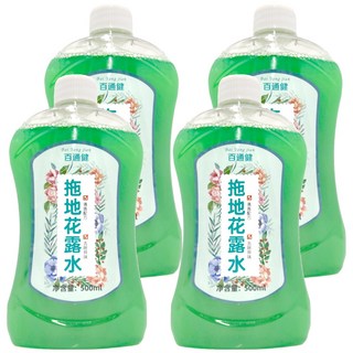 小麥購物 百通健 拖地花露水 S161, 500ml, 4瓶