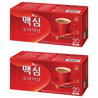 Maxim 麥心 經典原味三合一咖啡拿鐵 236g, 11.8g, 20條, 2盒