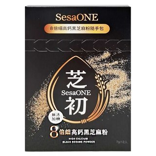SESAOLE 芝初 8倍細高鈣黑芝麻粉 隨手包, 84g, 1盒
