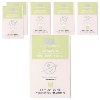 The Coffee Bean 低咖啡因美式原豆咖啡棒, 30入, 6個, 0.9g