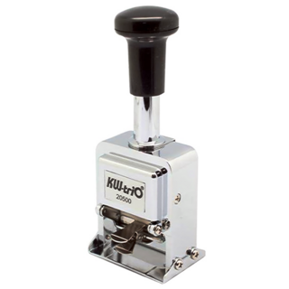 KW-triO 堡勝企業 號碼機 自動回墨毛氈設計 鋅合金外殼 堅固耐用, 1個