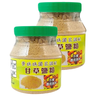 黃媽媽 甘草鹽粉 250g - 獨家配方 鹹甜滋味 水果良伴, 2罐