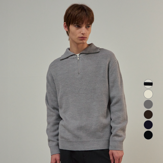 Mindbridge男女通用半拉鍊針織衫 MAKT71A1