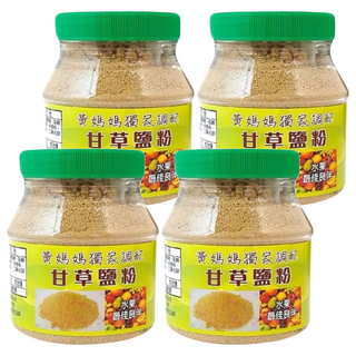 黃媽媽 甘草鹽粉 250g x 4罐 - 台灣特產 鹹甜滋味 天然無添加