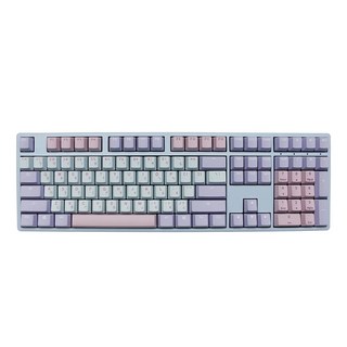 Ducky創傑 One 2 Macaron 馬卡龍 100% 機械式鍵盤 中文 粉紫蓋, 藍綠色 + 粉色 + 紫色, DKON1808-RTWPDZZBM, 紅軸, 1個