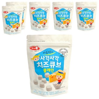 Bebest 初次品嚐的香脆起司方塊, 原味, 16g, 6個