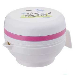 Basilic 貝喜力克 食物調理器 輕鬆製作營養餐點, 上蓋 + 磨泥器 + 榨汁器 + 搗物杯 + 幼兒匙 + 過濾網 + 搗碎器, 1組, 多色