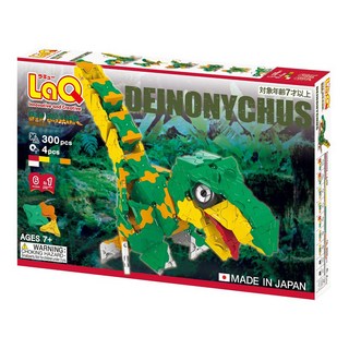 LaQ 恐爪龍積木玩具 300+4片 益智玩具 恐龍模型 塑膠模型, 1盒