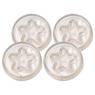 UdiLife 優的生活大師 呼呼門把防撞消音墊 4入 6卡, 透明, 1組