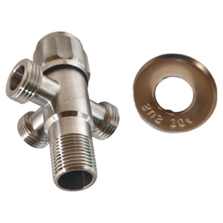 LEADER 麗達 304不鏽鋼 陶瓷芯 一進三出 三角凡而, 1個