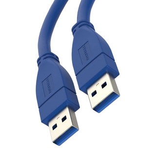 POLYWELL 寶利威爾 USB3.0 A公 To A公 傳輸線 PW15-W45-S002, 0.25m, 藍色, 1條