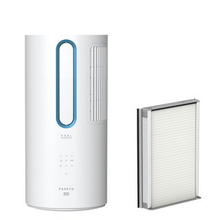 [10% 환급가전] 파세코 14.6㎡(4.4평) 25년형 창문형에어컨 미니 메탈블루 PWA-M3100WM 방문설치, 기본+모헤어 추가키트56cm