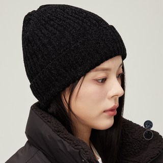 캐럿 플러피 후리스 안감 겨울 방한 비니