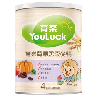 YouLuck 育樂 黑棗麥精 4個月以上寶寶適用, 黑棗, 280g, 1罐