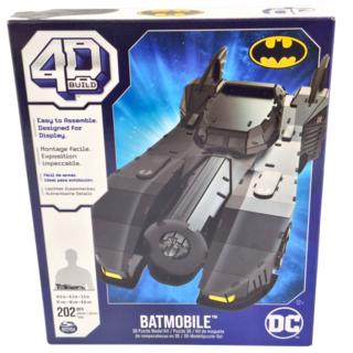 SPIN MASTER 4D Build 蝙蝠俠系列 立體拼圖 蝙蝠車 Set, 適用年齡：12歲以上, 202片, 1盒