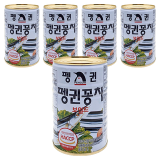 罐頭企鵝秋刀魚, 400克, 5個