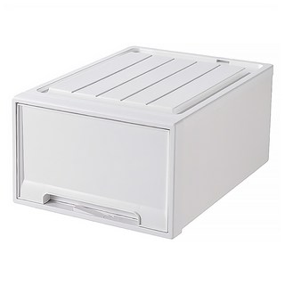 小麥購物 加厚抽屜式整理箱, 純白, 1個