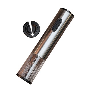 Keith 電動紅酒開瓶器 + 割箔刀, 銀色 + 透明色, 1組