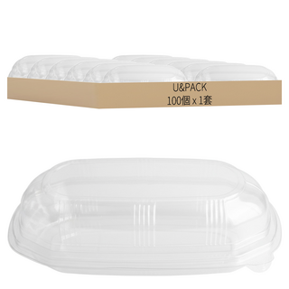 U&PACK 沙拉盒一次性容器, 1套, 100個裝