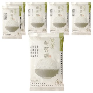 自在食刻 烏冬蒟蒻麵, 200g, 6包