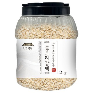 DGFARM 健康穀物 韓國產濟州常大麥壓麥全麥粒, 2kg, 1個