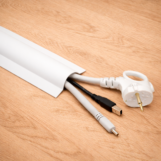 이고다 컷핏 잘라쓰는 테이프형 케이블 정리 전선 몰딩 3M, 화이트, 1개