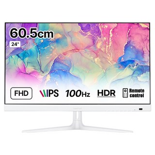InterPixel FHD 100Hz IPS 平面電競螢幕 白色, IP2422(無亮點)
