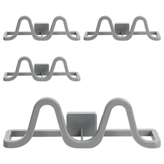 Reddot 紅點生活 不變形輕量無痕收納壁掛鞋架, 北歐灰, 4個