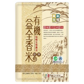 樂米穀場 有機益全胚芽香米, 1.5kg, 1包