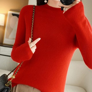 TheSirup 女款輕柔基本款半高領針織衫