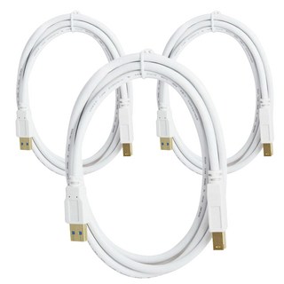 USB 3.0 A/B 傳輸線, 3個, 1.8m