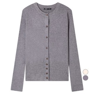 MIXXO 女款Essential圓領短版開襟衫