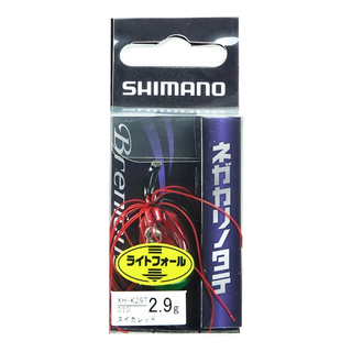 SHIMANO Brenious黑鯛 速扣 ブレニアス ネガカリノタテ 鉛頭鉤 XH-K29T 010 2.9g, 1個