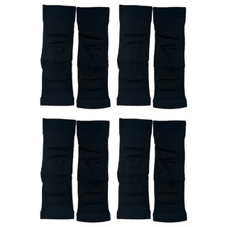 non-no 儂儂 會呼吸的石墨烯健康膝蓋支撐套護膝 台灣製 A款 黑色, 4雙