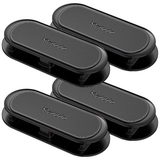 Mcdodo 麥多多 彩虹系列 多功能集線器捲線器繞線器理線器 7 x 3 x 1cm, 黑色, 4個