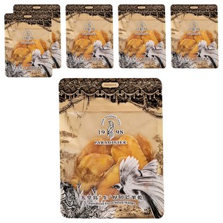 PARADISIER 天堂鳥 生厚切芒果乾 台灣芒果, 6包, 100g